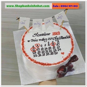 Bánh Sinh Nhật Cuốn Lịch - CL95